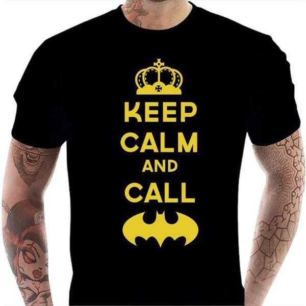 T-shirt geek homme - Keep calm and call Batman