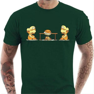 T-shirt geek homme - Koopa Koopa - Couleur Vert Bouteille - Taille S