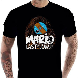 T-shirt geek homme - Last Jump ! - Couleur Noir - Taille S