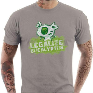 T-shirt geek homme - Legalize Eucalyptus - Couleur Gris Clair - Taille S