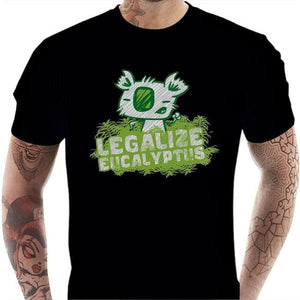 T-shirt geek homme - Legalize Eucalyptus - Couleur Noir - Taille S
