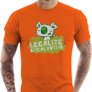 T-shirt geek homme - Legalize Eucalyptus - Couleur Orange - Taille S