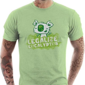 T-shirt geek homme - Legalize Eucalyptus - Couleur Tilleul - Taille S