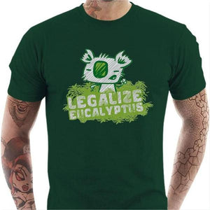 T-shirt geek homme - Legalize Eucalyptus - Couleur Vert Bouteille - Taille S