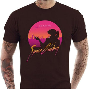 T-shirt geek homme - Let's Jam - Cowboy Bebop - Couleur Chocolat - Taille S