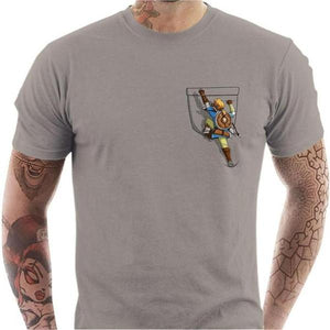 T-shirt geek homme - Link Climbing - Couleur Gris Clair - Taille S