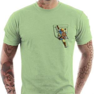 T-shirt geek homme - Link Climbing - Couleur Tilleul - Taille S