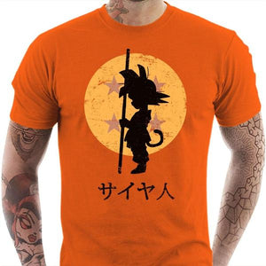 T-shirt geek homme - Looking for the Dragon Ball - Couleur Orange - Taille S