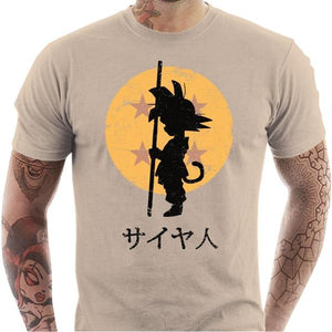 T-shirt geek homme - Looking for the Dragon Ball - Couleur Sable - Taille S
