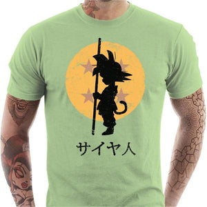 T-shirt geek homme - Looking for the Dragon Ball - Couleur Tilleul - Taille S