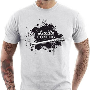 T-shirt geek homme - Lucille is Coming - Couleur Blanc - Taille S