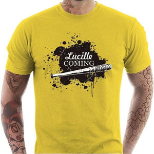 T-shirt geek homme - Lucille is Coming - Couleur Jaune - Taille S