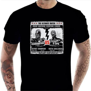 T-shirt geek homme - Machine league - Couleur Noir - Taille S