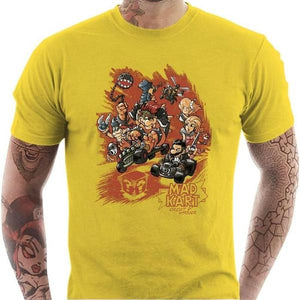 T-shirt geek homme - Mad Kart - Couleur Jaune - Taille S