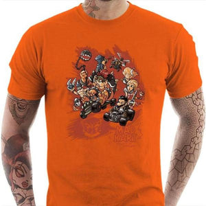 T-shirt geek homme - Mad Kart - Couleur Orange - Taille S