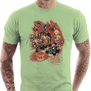 T-shirt geek homme - Mad Kart - Couleur Tilleul - Taille S
