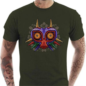 T-shirt geek homme - Majora's Art - Couleur Army - Taille S