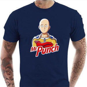 T-shirt geek homme - Mr Punch - Couleur Bleu Nuit - Taille S