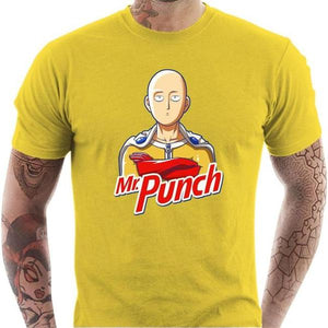 T-shirt geek homme - Mr Punch - Couleur Jaune - Taille S