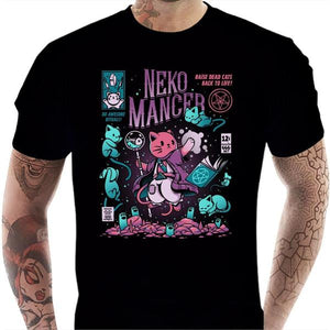 T-shirt geek homme - Nekomancer - Couleur Noir - Taille S