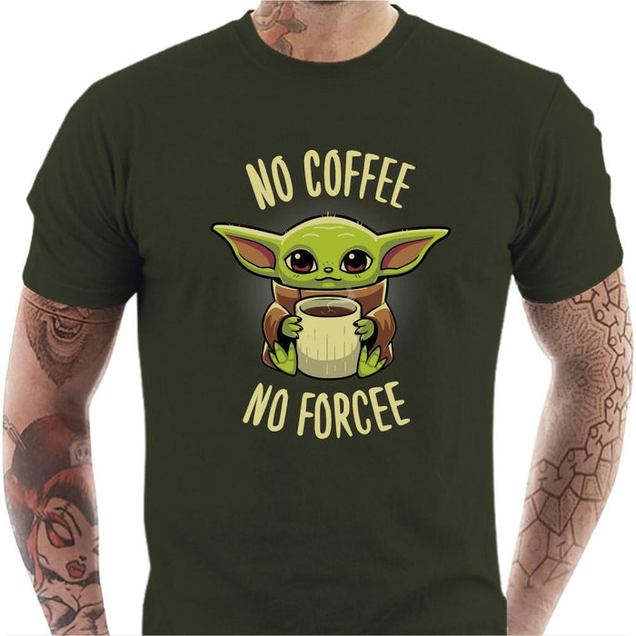 T-shirt geek homme - No Coffee no Forcee