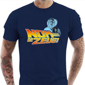 T-shirt geek homme - Nom de Zeus - Couleur Bleu Nuit - Taille S