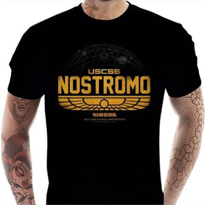 T-shirt geek homme - Nostromo de l'USCSS - Couleur Noir - Taille S