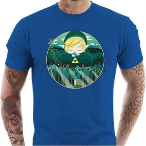 T-shirt geek homme - Ocarina Song - Couleur Bleu Royal - Taille S
