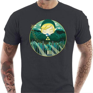 T-shirt geek homme - Ocarina Song - Couleur Gris Foncé - Taille S