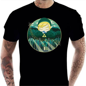 T-shirt geek homme - Ocarina Song - Couleur Noir - Taille S
