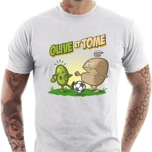 T-shirt geek homme - Olive et Tome - Couleur Blanc - Taille S
