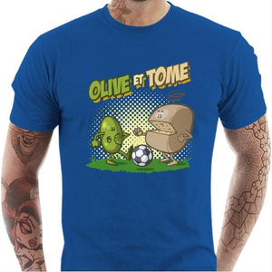 T-shirt geek homme - Olive et Tome - Couleur Bleu Royal - Taille S