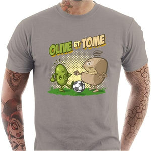 T-shirt geek homme - Olive et Tome - Couleur Gris Clair - Taille S