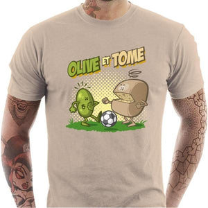 T-shirt geek homme - Olive et Tome - Couleur Sable - Taille S