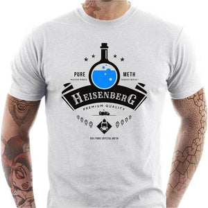 T-shirt geek homme - Potion d'Heisenberg - Couleur Blanc - Taille S