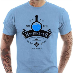 T-shirt geek homme - Potion d'Heisenberg - Couleur Ciel - Taille S