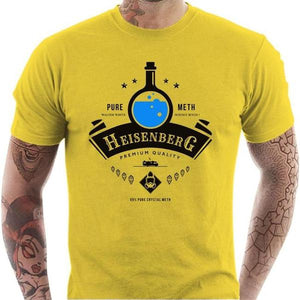 T-shirt geek homme - Potion d'Heisenberg - Couleur Jaune - Taille S