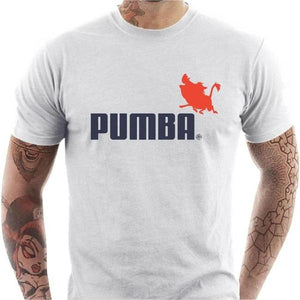 T-shirt geek homme - Pumba - Couleur Blanc - Taille S