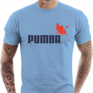T-shirt geek homme - Pumba - Couleur Ciel - Taille S