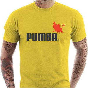 T-shirt geek homme - Pumba - Couleur Jaune - Taille S