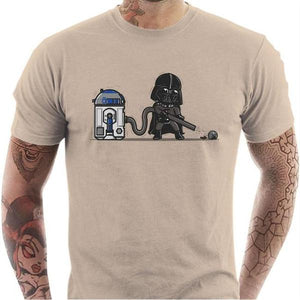 T-shirt geek homme - R2D2 - Couleur Sable - Taille S