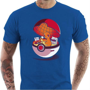 T-shirt geek homme - Red Poke House - Couleur Bleu Royal - Taille S