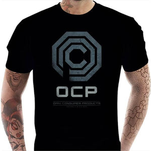 T-shirt geek homme - Robocop - OCP - Couleur Noir - Taille S