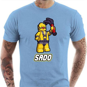 T-shirt geek homme - Sado - Couleur Ciel - Taille S