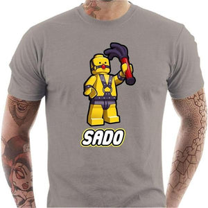 T-shirt geek homme - Sado - Couleur Gris Clair - Taille S