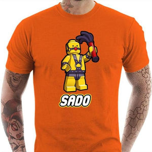 T-shirt geek homme - Sado - Couleur Orange - Taille S