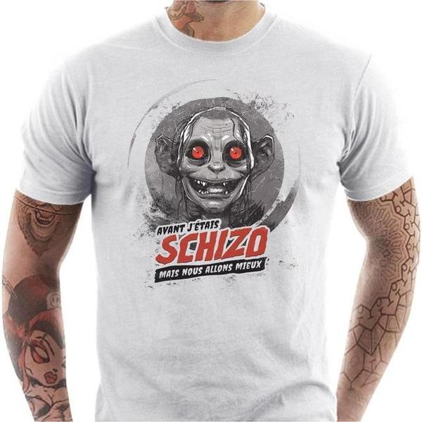 T-shirt geek homme - Schizo Gollum