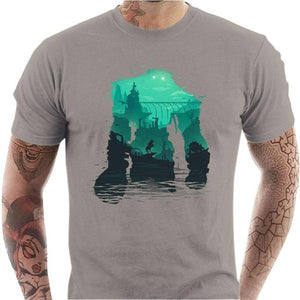 T-shirt geek homme - Shadow of the Colossus - Couleur Gris Clair - Taille S