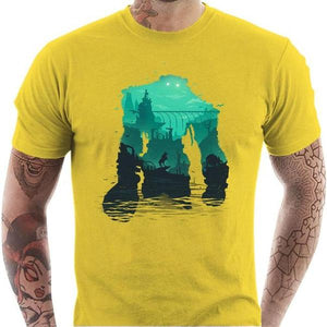 T-shirt geek homme - Shadow of the Colossus - Couleur Jaune - Taille S