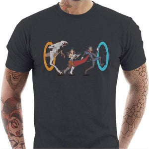 T-shirt geek homme - Stranger Portal - Couleur Gris Foncé - Taille S